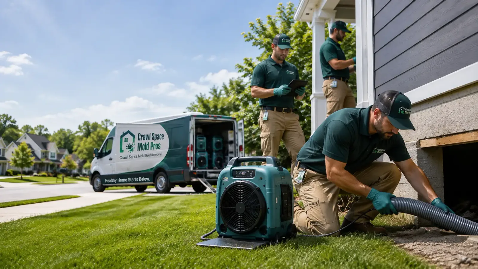 Crawl Space Mold Removal in Barstow, IL
